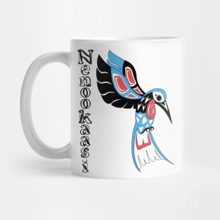 Indigenous Hummingbird (Nenookaasi) Blue Mug